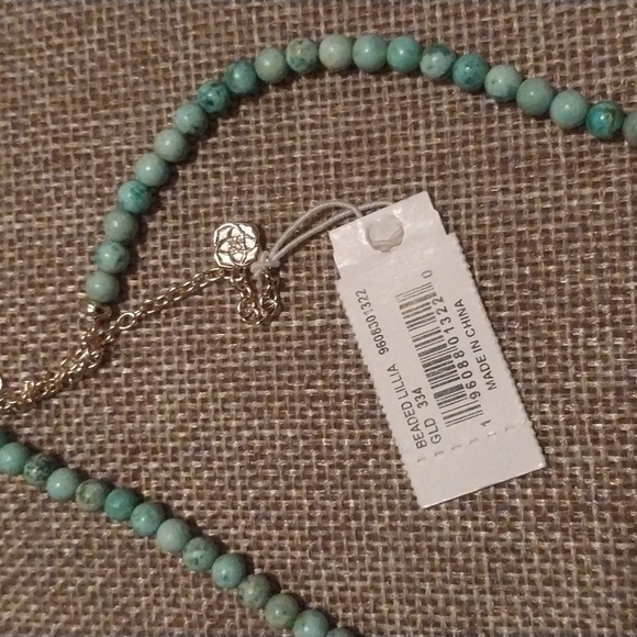 KENDRA SCOTT Pumpkin Necklace Gold In Orange Mother of Pearl  Kendra Scott NWT Necklace